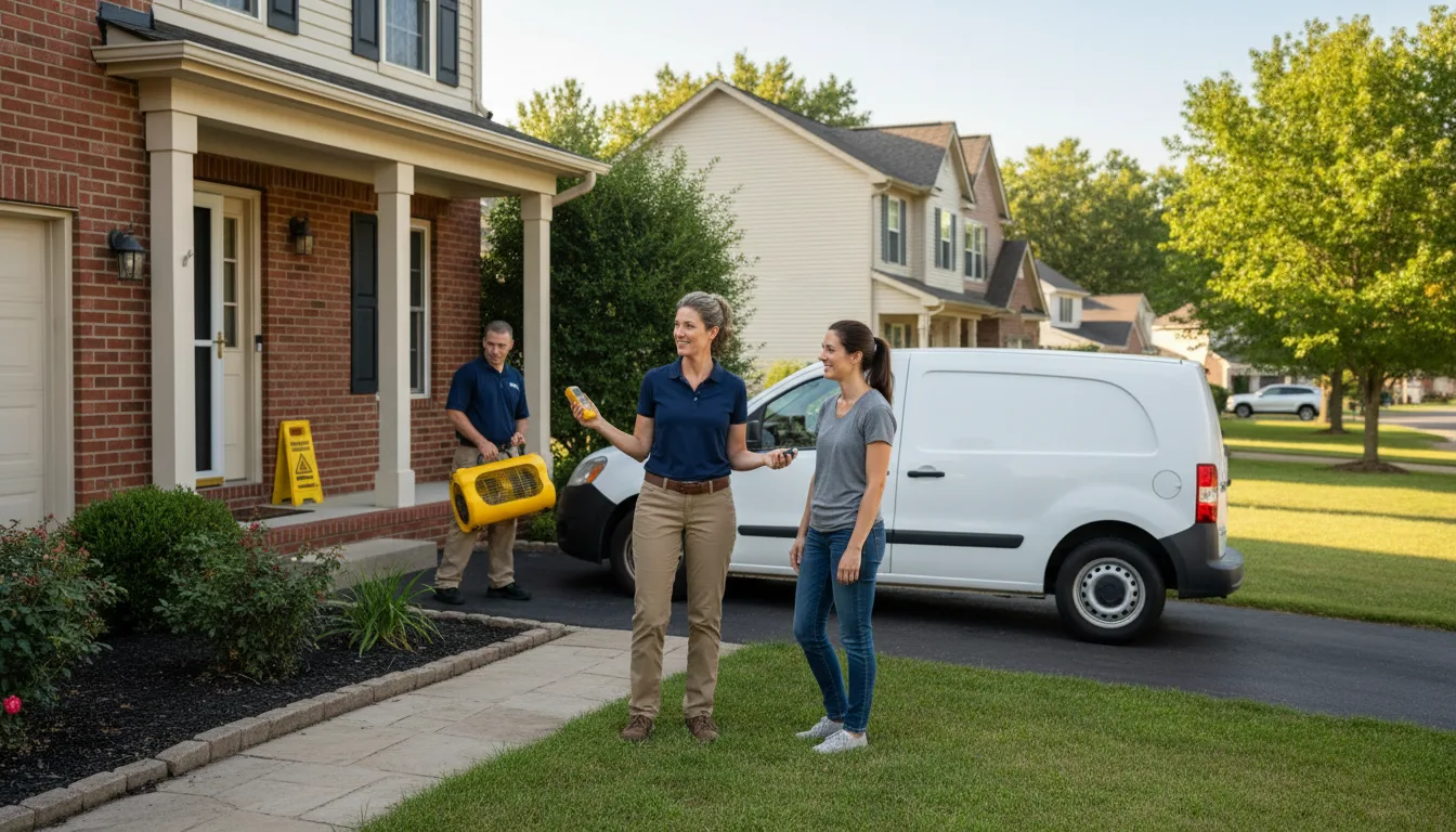 Residential water damage restoration in Osmond, NE